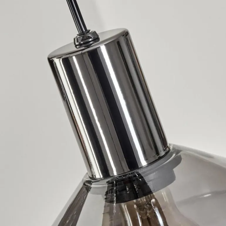 Gillbergatorp Suspension, Boule lumineuse, Suspension Chrome, Fumé, 5 lumières