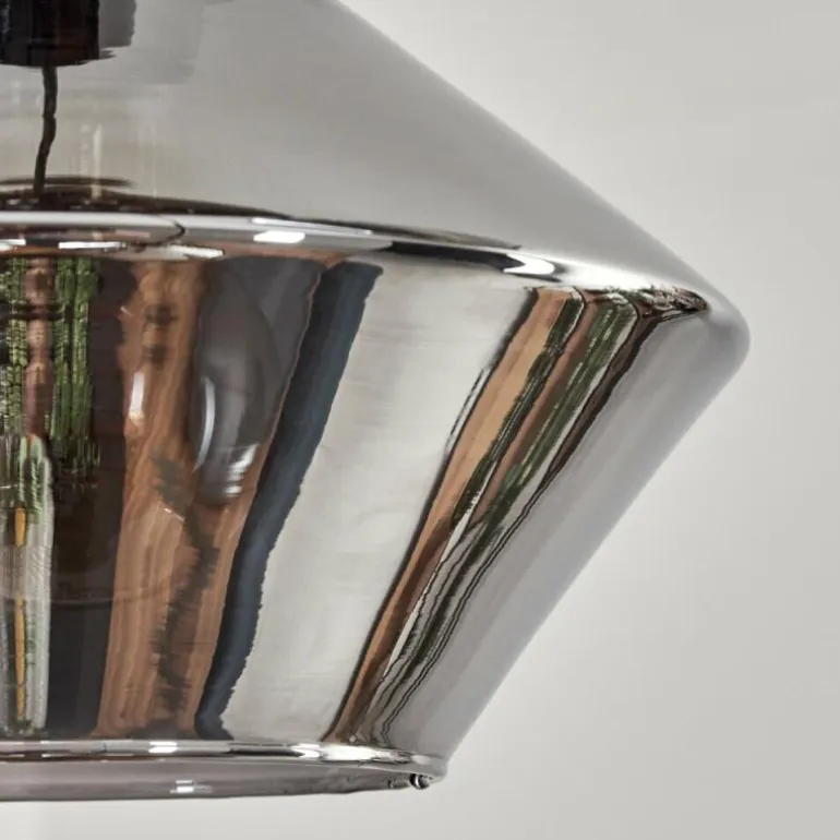 Gillbergatorp Suspension, Boule lumineuse, Suspension Chrome, Fumé, 5 lumières