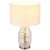 Ginko Lampe à poser Luminaires Globo Lighting Chrome, Transparent, 1 lumière