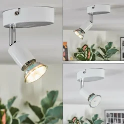 Gjedso Plafonnier, Spot de plafond LED Blanc, 1 lumière