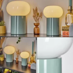 Godrie Lampe à poser Turquoise, 1 lumière