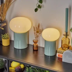 Godrie Lampe à poser Turquoise, 1 lumière