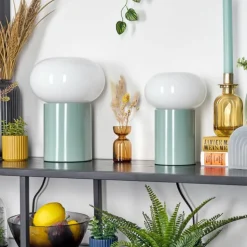Godrie Lampe à poser Turquoise, 1 lumière