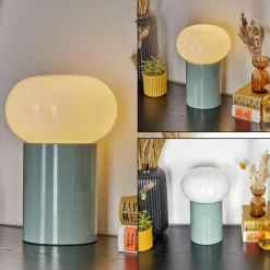 Godrie Lampe à poser Turquoise, 1 lumière
