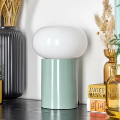 Godrie Lampe à poser Turquoise, 1 lumière