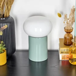 Godrie Lampe à poser Turquoise, 1 lumière