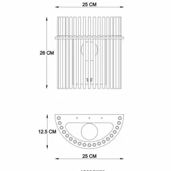 Gorley Applique murale Luminaires Globo Lighting Or, 1 lumière
