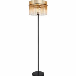 Gorley Lampadaire Luminaires Globo Lighting Noir, 1 lumière