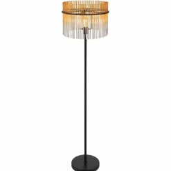 Gorley Lampadaire Luminaires Globo Lighting Noir, 1 lumière