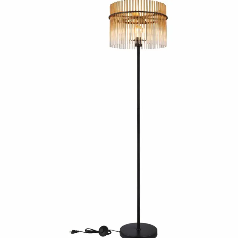 Gorley Lampadaire Luminaires Globo Lighting Noir, 1 lumière