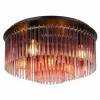 Gorley Plafonnier Luminaires Globo Lighting Chrome, Noir, 5 lumières