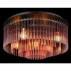 Gorley Plafonnier Luminaires Globo Lighting Chrome, Noir, 5 lumières