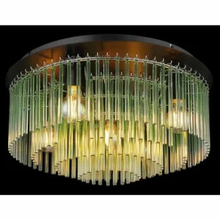 Gorley Plafonnier Luminaires Globo Lighting Chrome, Noir, 5 lumières