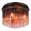 Gorley Plafonnier Luminaires Globo Lighting Chrome, Noir, 5 lumières
