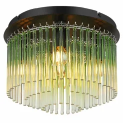 Gorley Plafonnier Luminaires Globo Lighting Chrome, Noir, 5 lumières