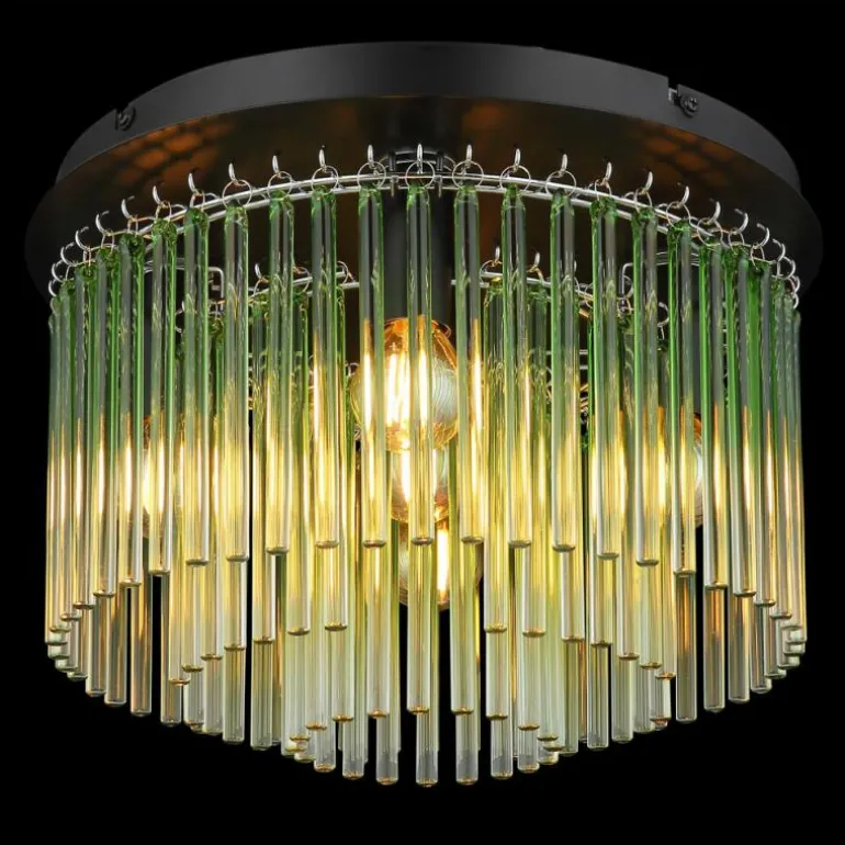Gorley Plafonnier Luminaires Globo Lighting Chrome, Noir, 5 lumières