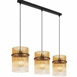 Gorley Suspension Luminaires Globo Lighting Noir, 3 lumières
