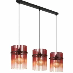 Gorley Suspension Luminaires Globo Lighting Noir, 3 lumières