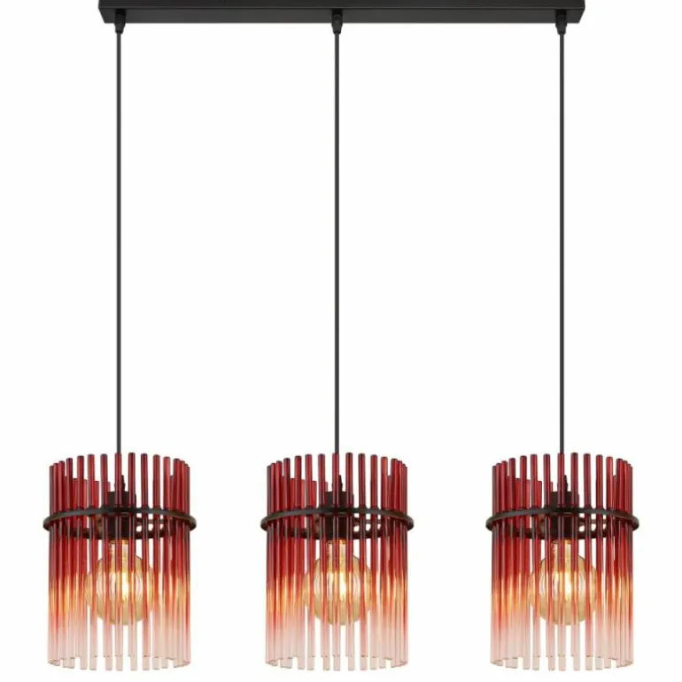 Gorley Suspension Luminaires Globo Lighting Noir, 3 lumières