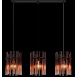 Gorley Suspension Luminaires Globo Lighting Noir, 3 lumières