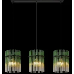 Gorley Suspension Luminaires Globo Lighting Noir, 3 lumières