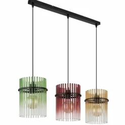 Gorley Suspension Luminaires Globo Lighting Noir, 3 lumières