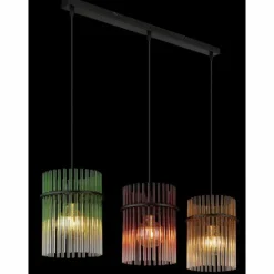 Gorley Suspension Luminaires Globo Lighting Noir, 3 lumières