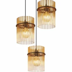 Gorley Suspension Luminaires Globo Lighting Noir, 3 lumières