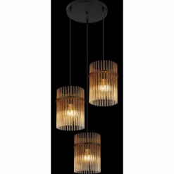 Gorley Suspension Luminaires Globo Lighting Noir, 3 lumières