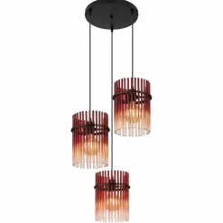 Gorley Suspension Luminaires Globo Lighting Noir, 3 lumières