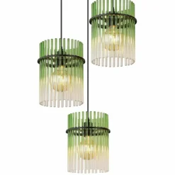 Gorley Suspension Luminaires Globo Lighting Noir, 3 lumières
