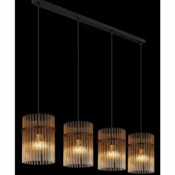 Gorley Suspension Luminaires Globo Lighting Noir, 4 lumières