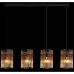 Gorley Suspension Luminaires Globo Lighting Noir, 4 lumières