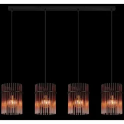 Gorley Suspension Luminaires Globo Lighting Noir, 4 lumières