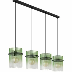 Gorley Suspension Luminaires Globo Lighting Noir, 4 lumières