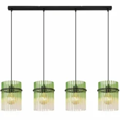 Gorley Suspension Luminaires Globo Lighting Noir, 4 lumières