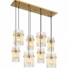 Gorley Suspension Luminaires Globo Lighting Or, 8 lumières