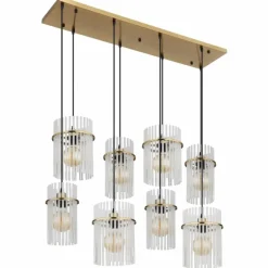 Gorley Suspension Luminaires Globo Lighting Or, 8 lumières