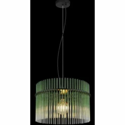 Gorley Suspension Luminaires Globo Lighting Noir, 1 lumière