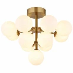 Grappy Plafonnier Luminaires Globo Lighting Or, 13 lumières