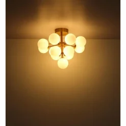 Grappy Plafonnier Luminaires Globo Lighting Or, 13 lumières