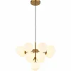 Grappy Suspension Luminaires Globo Lighting Or, 13 lumières