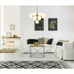 Grappy Suspension Luminaires Globo Lighting Or, 13 lumières