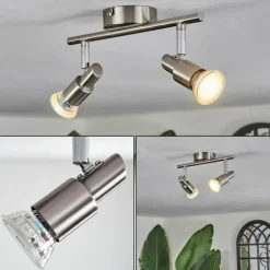 Gropptorp Plafonnier, Spot de plafond Nickel mat, 2 lumières