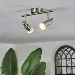 Gropptorp Plafonnier, Spot de plafond Nickel mat, 2 lumières