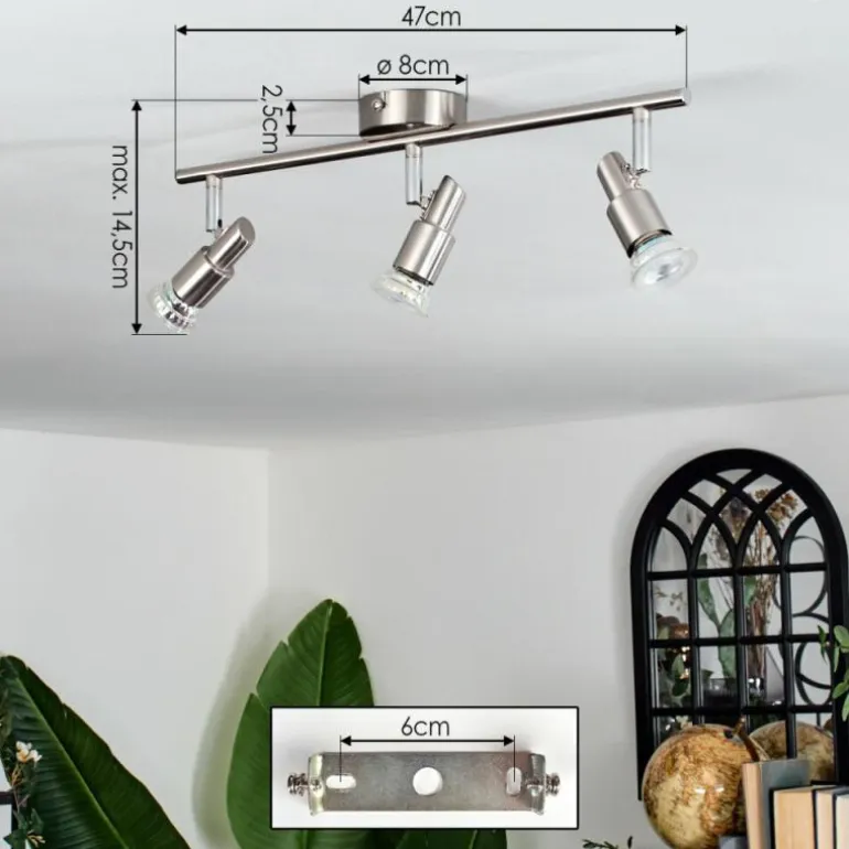 Gropptorp Plafonnier, Spot de plafond Nickel mat, 3 lumières