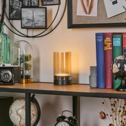 Grubbe Lampe de table d'extérieur, Lampe à poser LED Noir, 1 lumière
