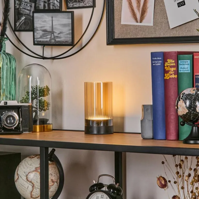 Grubbe Lampe de table d'extérieur, Lampe à poser LED Noir, 1 lumière