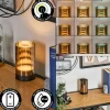 Grubbe Lampe de table d'extérieur, Lampe à poser LED Noir, 1 lumière