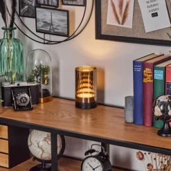 Grubbe Lampe de table d'extérieur, Lampe à poser LED Noir, 1 lumière